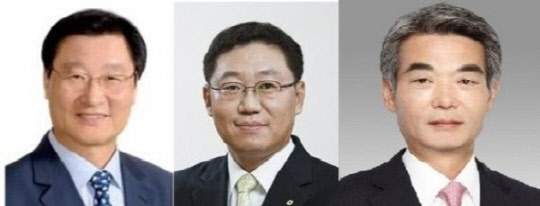 (왼쪽부터)정기승 KTB자산운용 부회장, 나재철 대신증권 대표, 신성호 전 IBK투자증권 대표.